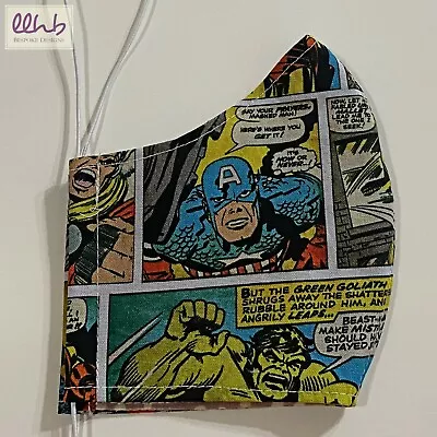 New Fabric Cloth Face Mask Washable Adult/Teen Size Marvel Avengers Thor Captain • $8