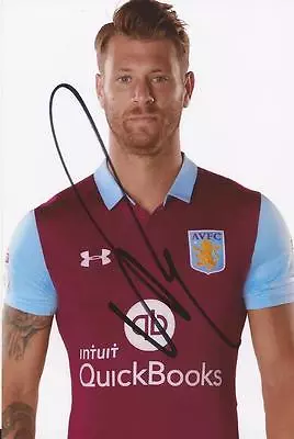 ASTON VILLA: NATHAN BAKER SIGNED 6x4 2016/2017 PORTRAIT PHOTO+COA • £2.99