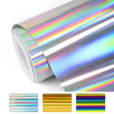 Metallic Foil Spectrum Heat Transfer Vinyl Rainbow Film HTV Iron On T-Shirt  • $9.89