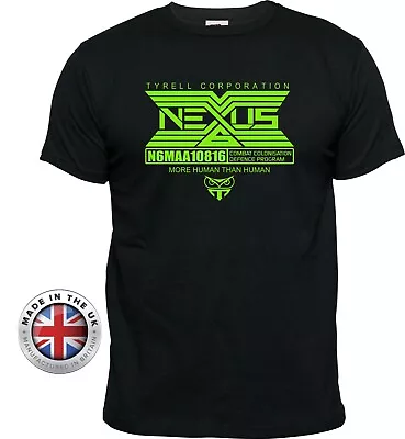 Bladerunner T Shirt Tyrell Corporation Nexus Black TShirt. Unisexladies Fitted • £11.69