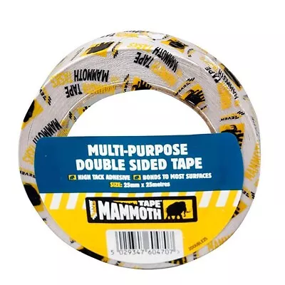 Everbuild Mammoth Double-Sided Tape 25mm X 25m • £5.99
