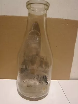 Rare Panther Ledge Farms Dairy Milk Bottle Hackettstown NJ • $10