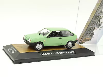 IXO Pays De L'Is 1/43 - Lada Vaz Samara 2108 Green 1987 • $34.52