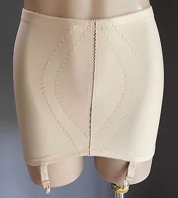 Girdle PLAYTEX Beige  Can't Believe It's A Girdle  Open Bottom W Suspender Sz 16 • $65