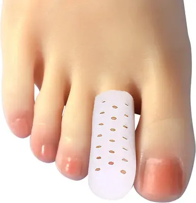 Gel Toe Cap 10 Pcs Breathable Toe Protector Toe Cover Sleeves With Holes Provi • $14.12