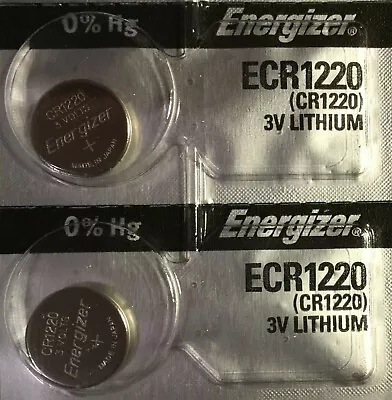 2 New ENERGIZER CR1220 Lithium 3v Coin Battery Australia Stock Made In JAPAN • $4.98