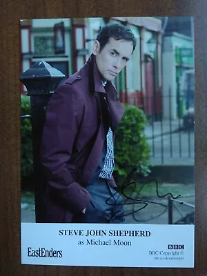 STEVE JOHN SHEPHERD *Michael Moon* EASTENDERS HAND SIGNED AUTOGRAPH CAST CARD • £9.99