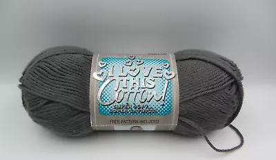 I Love This Cotton Brand Yarn Pewter 308 Gray 3.5 Oz 180 Yds • $9