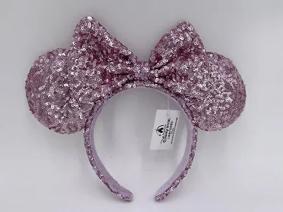 Ears Headband Pink Sequins Bow Anniversary Collection Minnie Mouse 2023 Disney • $4.45