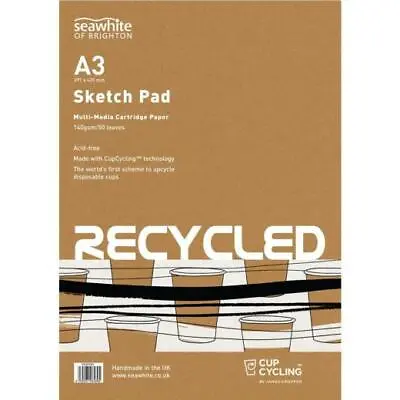 £10.39 • Buy Seawhite 140gsm CupCycling™ Sketch Pad 50 Sheets
