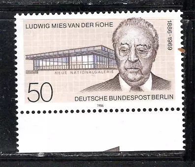 FM868 Germany 1986 SC#9N508 Single Of Ludwig Mies Van Der Rohe Architect Mint NH • $0.19