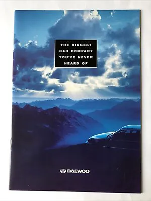 Daewoo Nexia & Espero Car Sales Brochure UK Launch Daewoo & History 1995 • $8.65