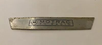 Motorola MOTRAC Control Head Lower Escutcheon/ Name Plate Item “D” • $12