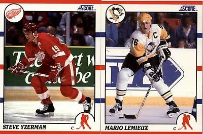 1990-91 Score Hockey (1-220) - YOU PICK THE CARD • $1.75