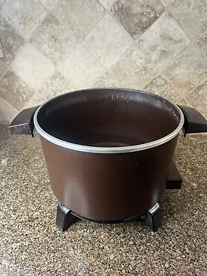 Dazey DCP-6 Chef's Crock Pot PARTS BASE UNIT ONLY - Slow Cooker VINTAGE Brown • $10