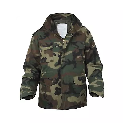 Rothco 7991 Woodland Camo Military M-65 Field Jacket With Liner • $123.72