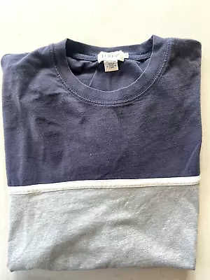 Men's Vintage 1990s J Crew Colorblock T Shirt  100% Cotton USA • $19