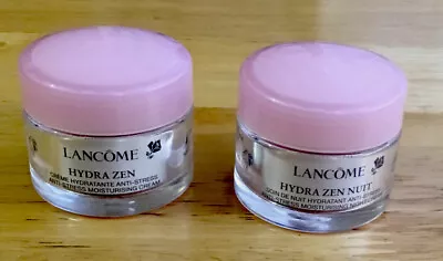 £12.99 • Buy 20%off New Lancome Hydra Zen Moisturising DayCream 15ml + ZenNuit NightCream15ml