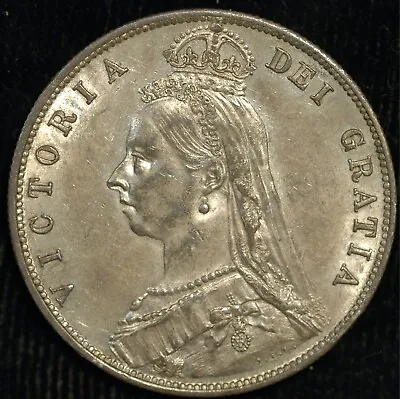 £49.99 • Buy Halfcrown 1887 Victoria Jubilee Head EF .925 Silver (T88)