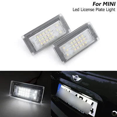 $11.69 • Buy 2x Direct Fit Mini Cooper R50 R52 R53 One S White Led Number License Plate Light