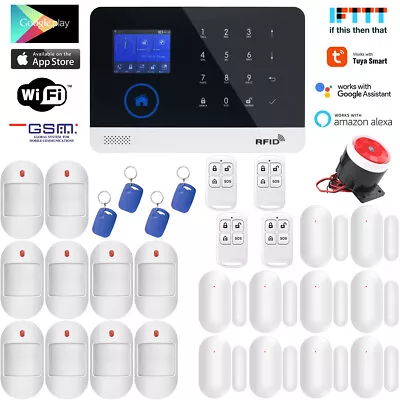 F01 TUYA APP WiFi Wireless Home House Security Alarm Burglar System+Amazon Alexa • $265.99