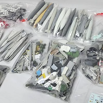 Large Vintage Junkyard Lot Of Plastic Model Plane Parts And Pieces  • $25