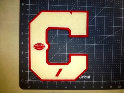 $19.99 • Buy 1960s Chenille 'C' Varsity Letterman Jacket Patch Red/White Football 7.5 X 6.5