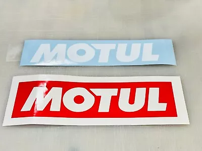 Motul Logo Vinyl Decals - 2 Styles Available-Free Ship-Buy 2 Get 1 FREE • $5.51