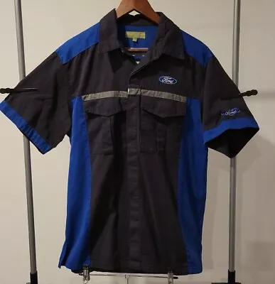 Ford Mens XL Mechanic Short Sleeve Shirt BIZWEAR Made In Ghanda • $42.18