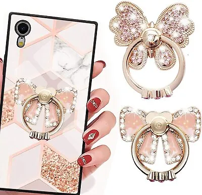 Finger Ring Holder Stand Grip 360° Rotating For Cell Phone Cute Butterfly Bow  • $4.99