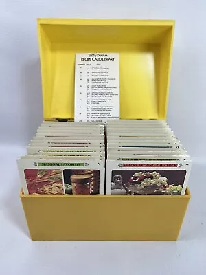 Vintage Betty Crocker Recipe Card Library Recipe Box Yellow 1971 • $35