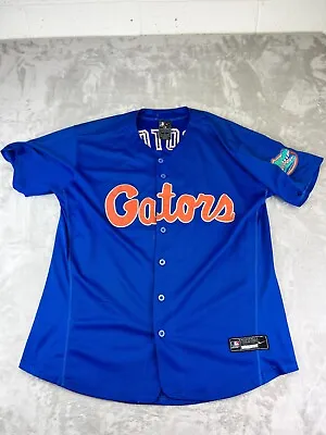 Florida Gators Nike Jersey MLB Authentic Collection Size 48 L Stitched Blue RARE • $49.99