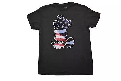 Disney Mens Mickey Mouse Stars & Stripes Patriotic American Flag Shirt New S-2XL • $9.99