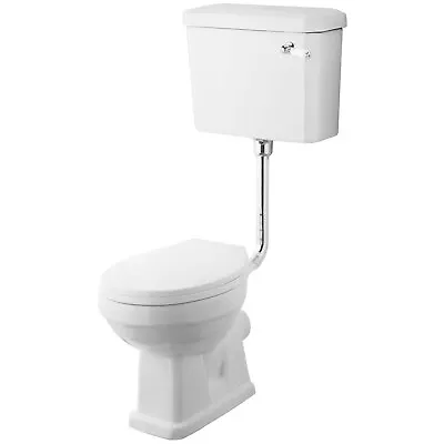£229.95 • Buy Nuie Carlton Low Level Toilet With Lever Cistern And Flushpipe Excluding Seat