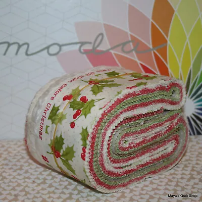 Moda Scrap Bag Christmas Stitched By Joanna Figueroa 100% Cotton Quilting Strips • $13.45