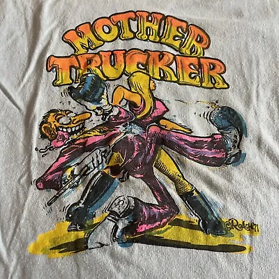 True Vintage 1971 Robert Crumb Mother Trucker  Graphic T Shirt  R Crumb Roach • $149