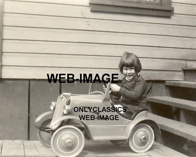 1933 Cute Little Girl In Her Vintage Pedal Car 8x10 Photo Toy Auto Americana • $14.41