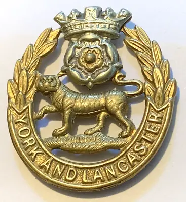 York And Lancaster Regiment Cap Badge WW1 Antique • £14.95
