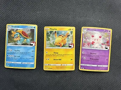 Pokemon Pikachu Drednaw Alcremie League Stamped Cosmo Holo Raid Battle • $19.99