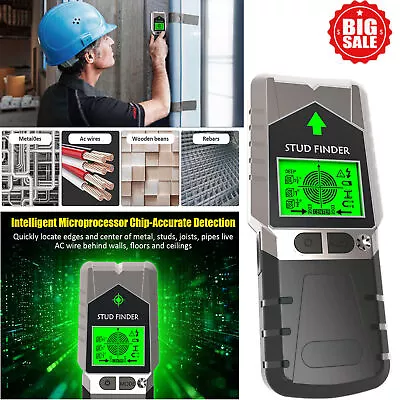 5 In 1 Electric Detector Wall Wood Metal Sensor Wire Stud Finder Cable Scanner. • £14.38