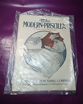 Modern Priscilla Magazine July 1908 Fancy Work Magazine • $15.59