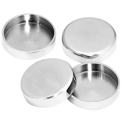 £4.74 • Buy Castor Cups - CHROME | Coasters + Floor Protectors - Heavy Cast