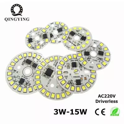 10pcs 3w 5w 7w 9w 12w 15w Ac 220v LED Pcb With Integrated Ic Driver Warm White 3 • $7.99