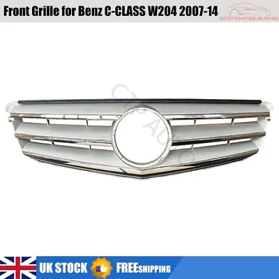 £89.99 • Buy Front Radiator Grille For MERCEDES-BENZ C-CLASS W204 2007-2014