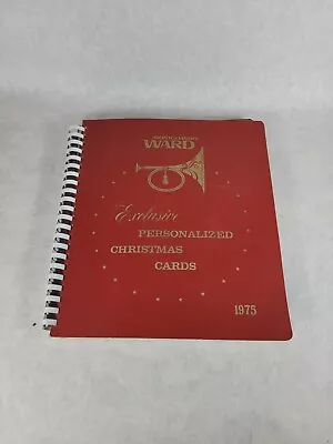 RARE 1975 Montgomery Ward Salesman’s Sample Personalized Christmas Cards 25 • $39