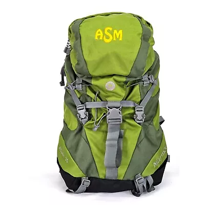 Marmot Aspen 35 Men Green Nylon Adventure Gear Backpack Large 1839 • $55