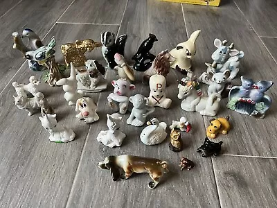 Vintage Japan Ceramic Art 31 Pc Lot Birds Unicorns Animal Dog S&P Figurines • $21.50