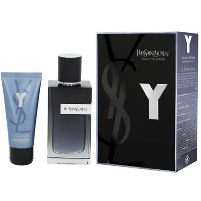 $110.94 • Buy Y By Yves Saint Laurent YSL Gift Set 3.3 Oz Cologne + Shower Gel For Men NIB