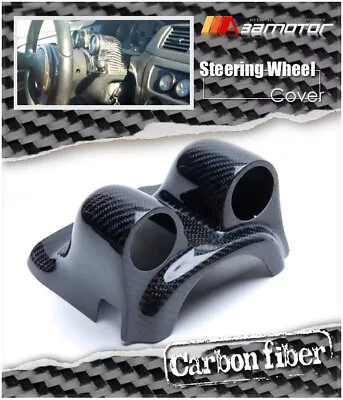 Steering Wheel Carbon Fibre Gauge Pod Dual Fits Mitsubishi Evolution EVO 7 8 & 9 • $199.99