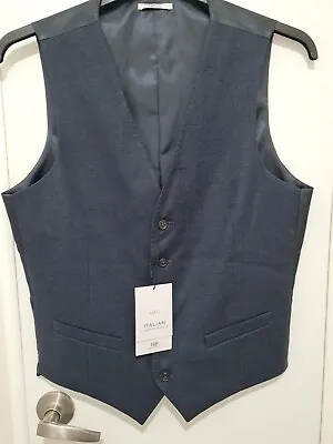 Marks And Spencer Mens Waistcoat Size 36 Reg Italian Linen Miracle • £14